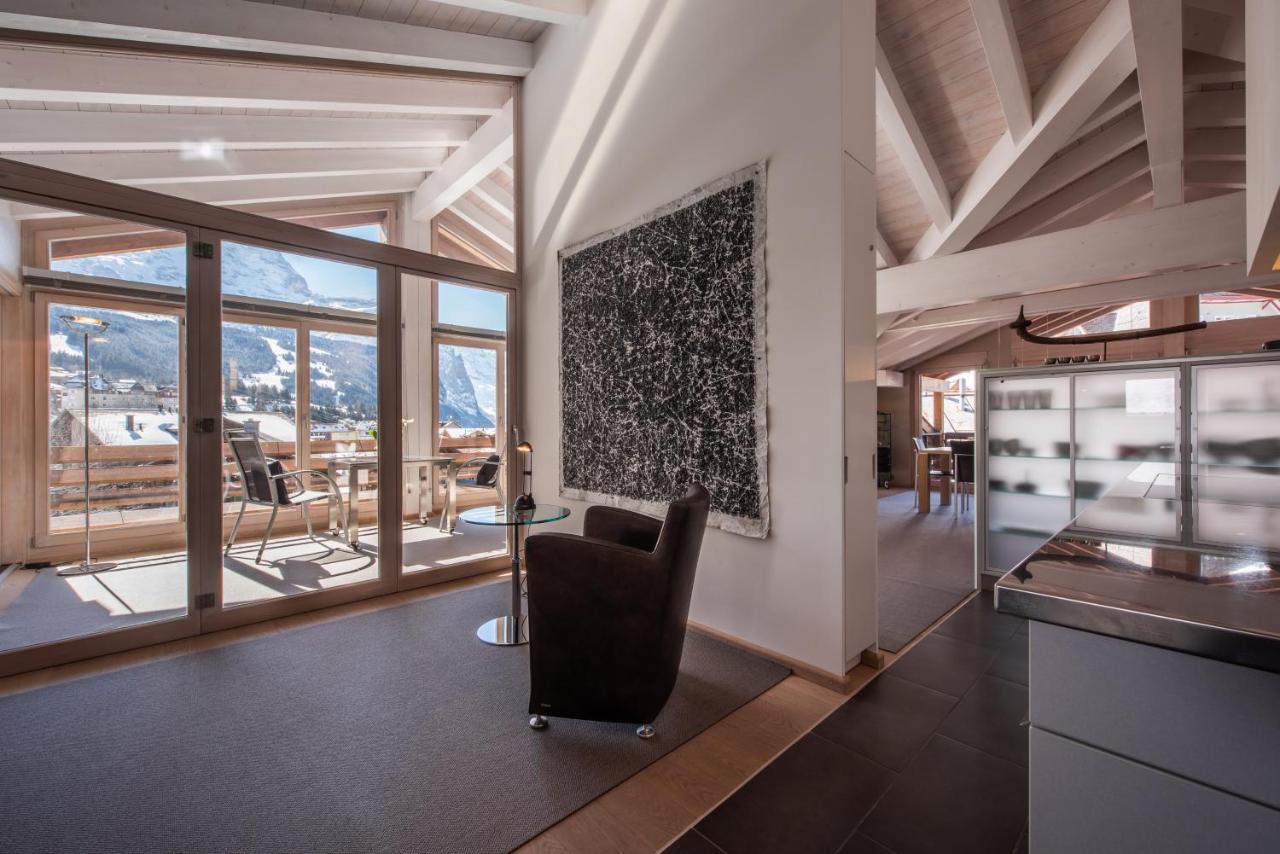 Chalet Schneehoren Penthouse Wengen Exterior foto